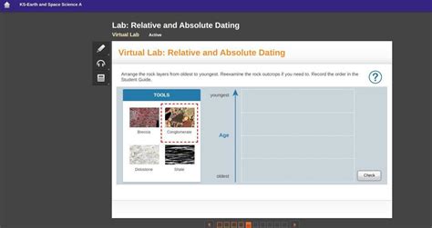 Absolute dating virtual lab